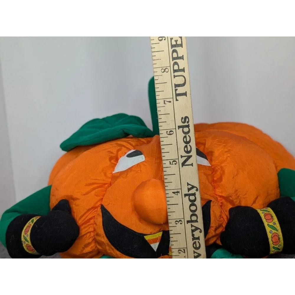 Halloween Plush Pumpkin International Silver Co Nylon Decorative Stuffed